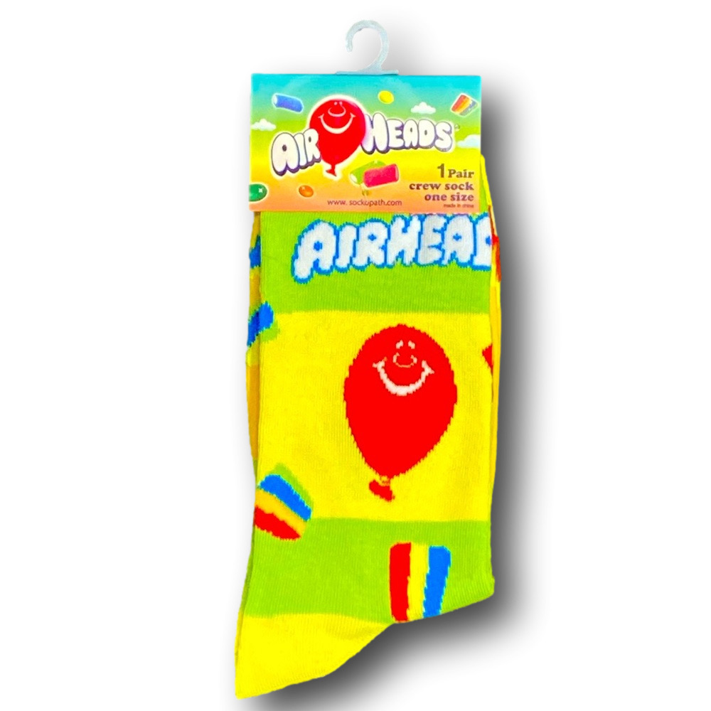 3/$20 Airheads Retro Candy Funny Novelty Crew Socks - NWT